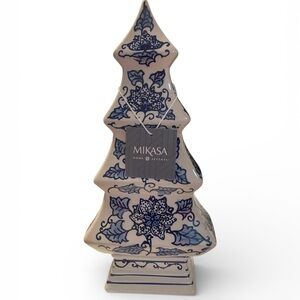 Mikasa Blue & White Porcelain Decorative Tree – Elegant Home Accent